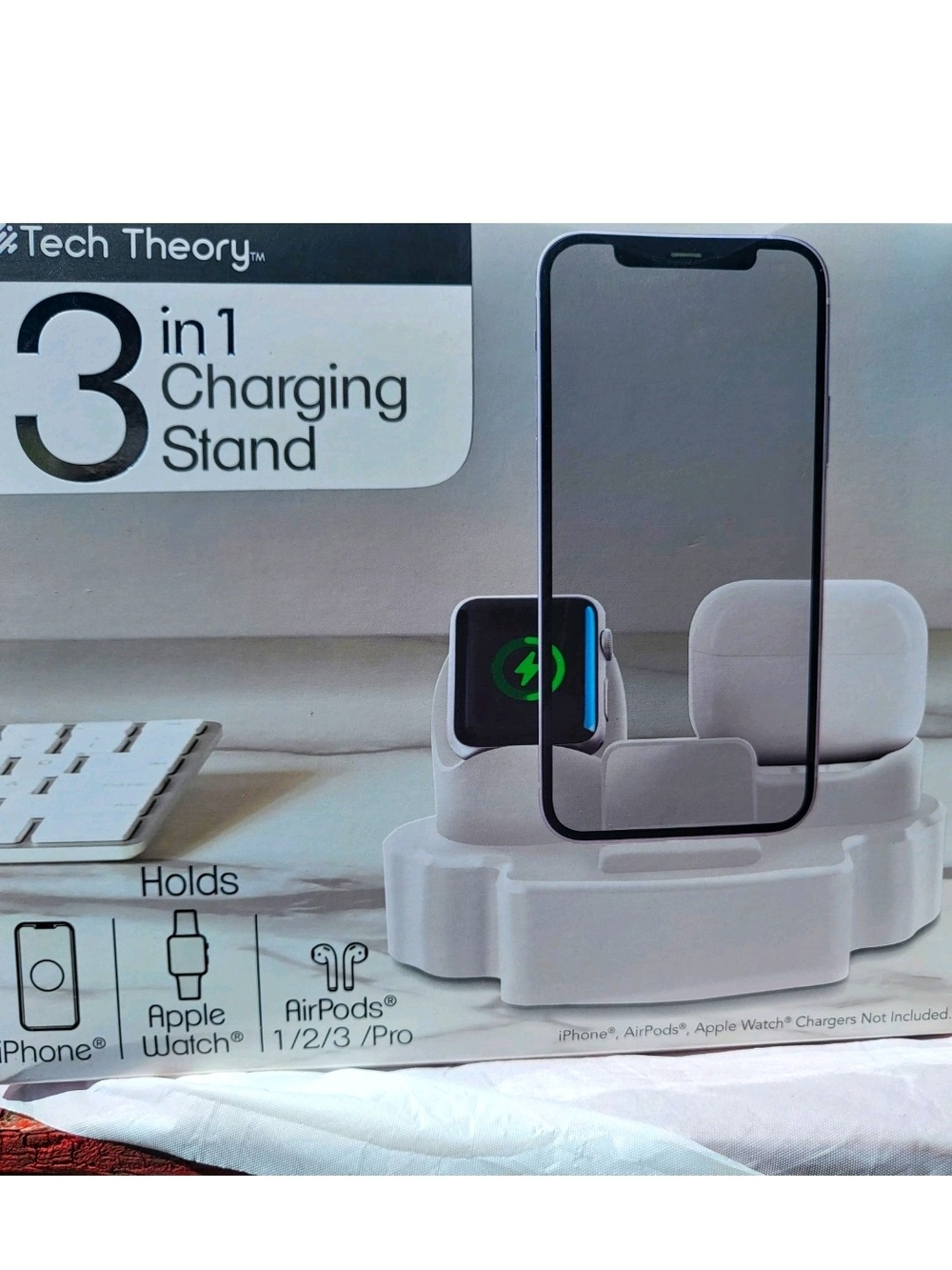 Theory 3-in-1 Charging Stand - White